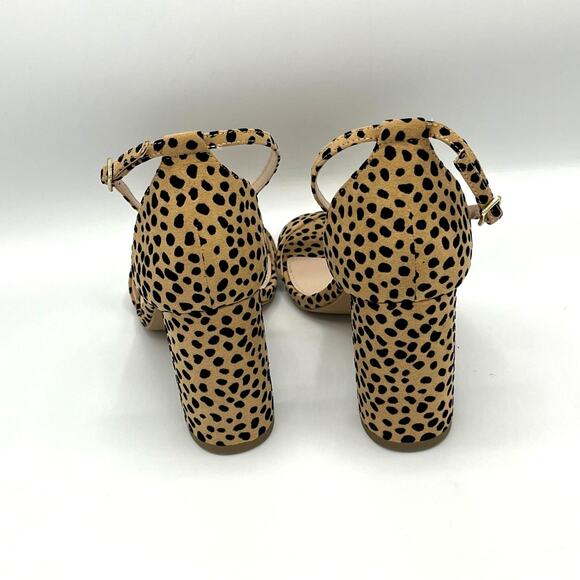 JUSTFAB Women's Kyla Block Heeled Pump in Cheetah Print Size 8.5E - Picture 3 of 7